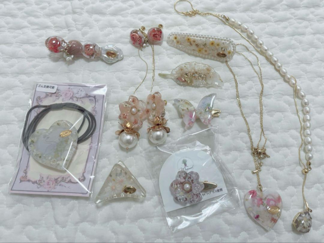 ハンドメイド まとめ売り アクセサリー レジン - メルカリ