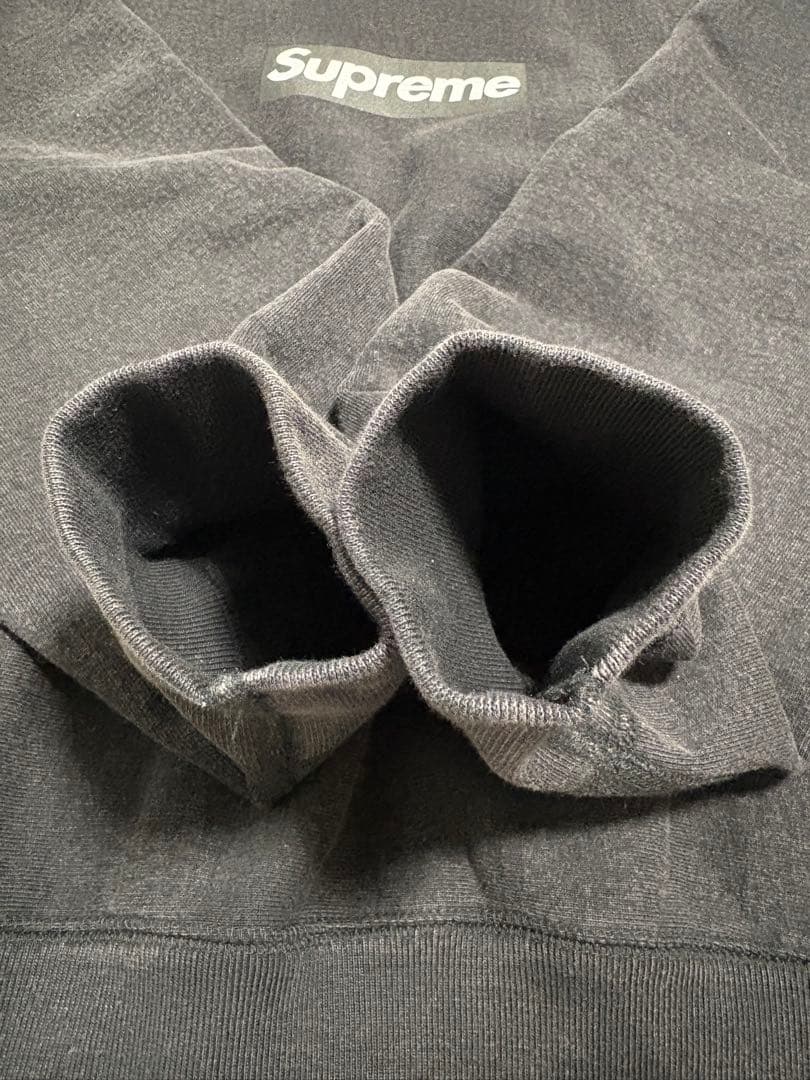 Supreme Washed Box Logo Crewneck Black M