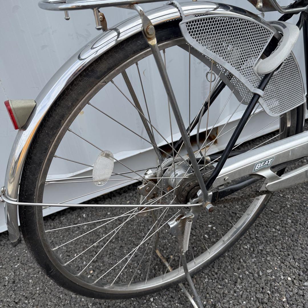 【都内/千葉引取】ブリヂストン製自転車 27インチ カゴ/鍵/5段変速付