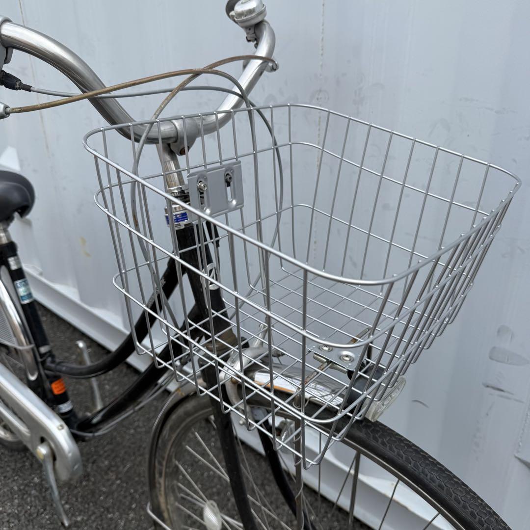 【都内/千葉引取】ブリヂストン製自転車 27インチ カゴ/鍵/5段変速付