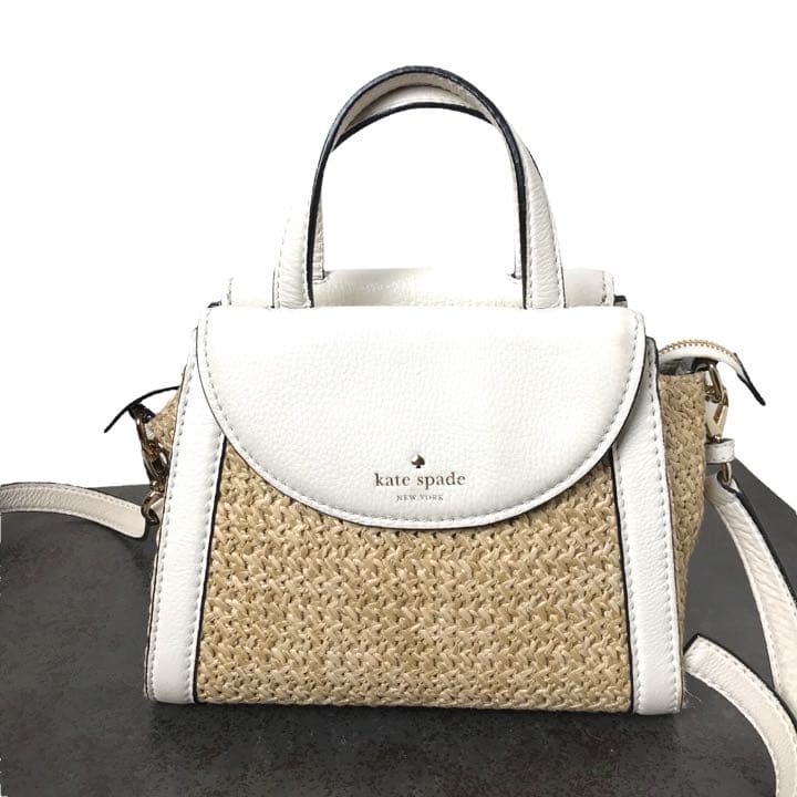 美品☆専用袋付】ケイトスペード ショルダーバッグ 2way 編み込み