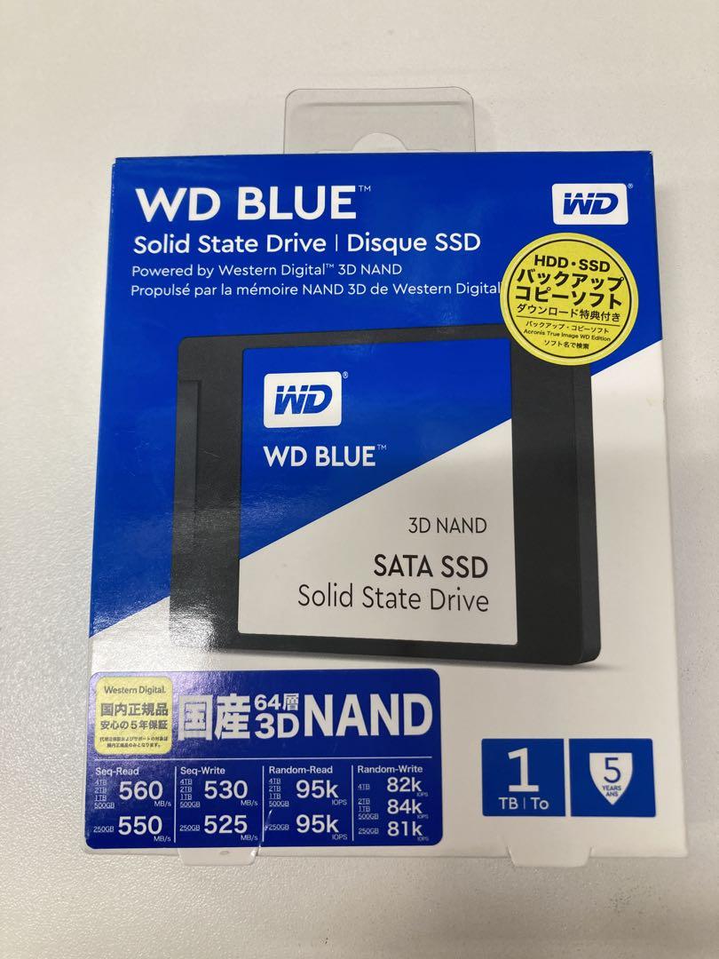 内蔵型SSD WD BLUE 1TB SATA SSD WDS100T2B0A