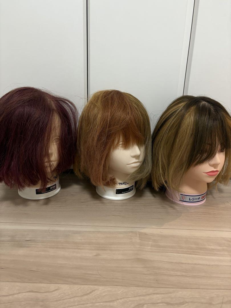 カットウィッグ3体