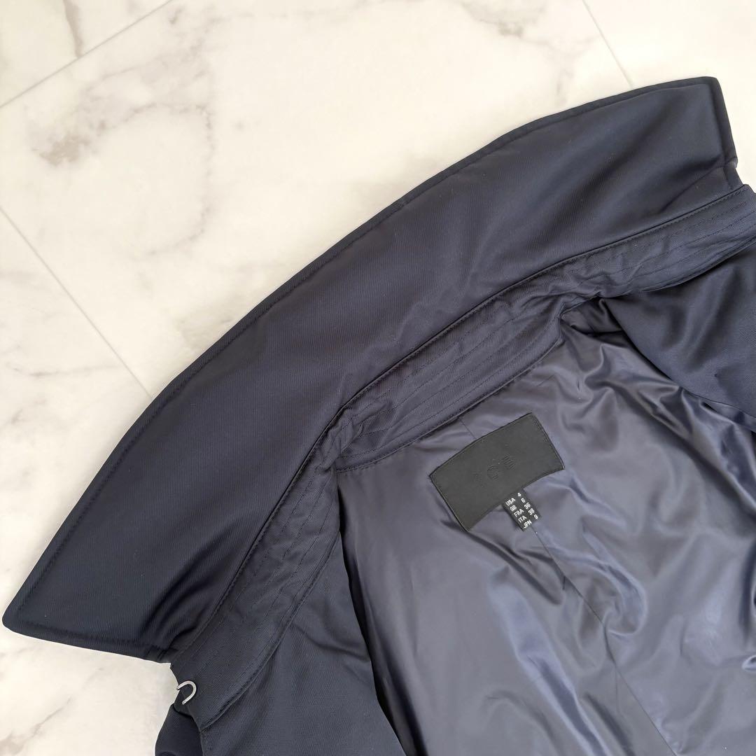 極美品】ICB シームレスダウンコート トレンチコート 9 ネイビー