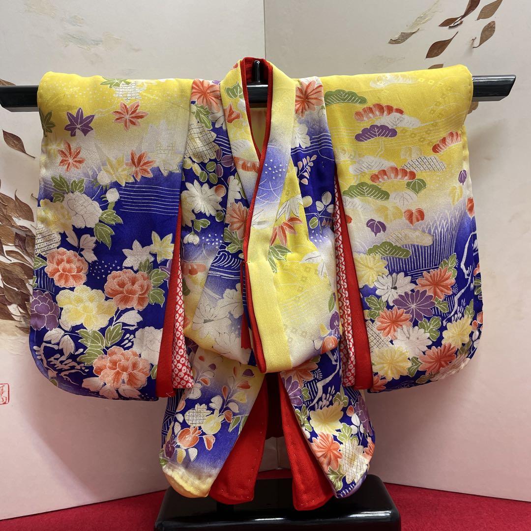 市松人形12号 着物 絽 夏の装い 古布