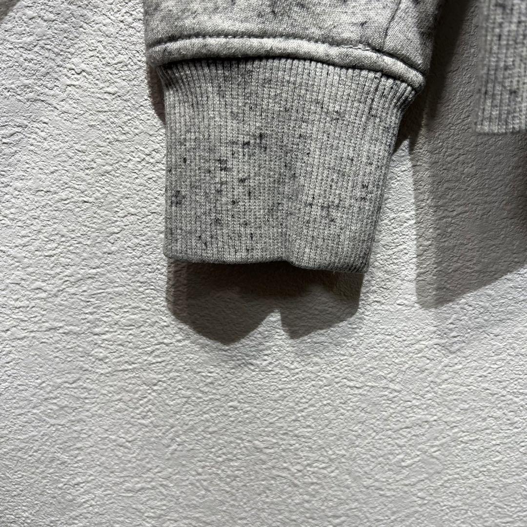 【希少】Carhartt パーカー 袖ロゴ ビッグシルエット 総柄 グレー XS