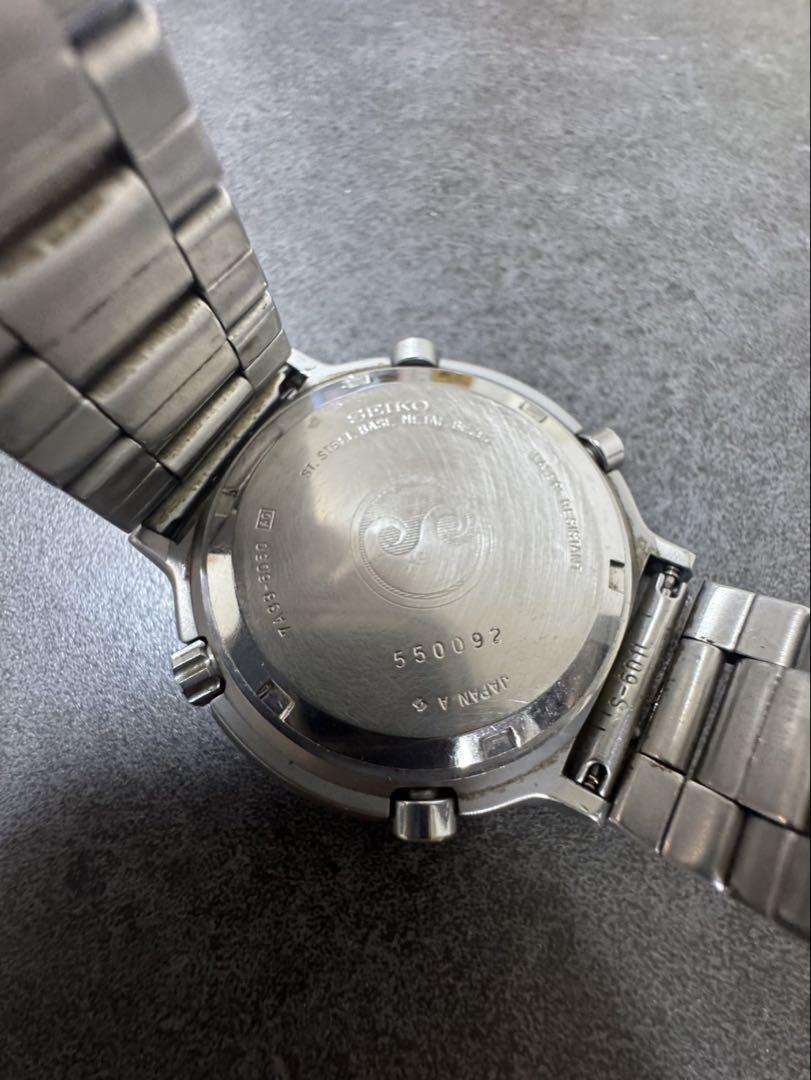 SEIKO スポーツスピードマスタークロノグラフ 7A38-6050