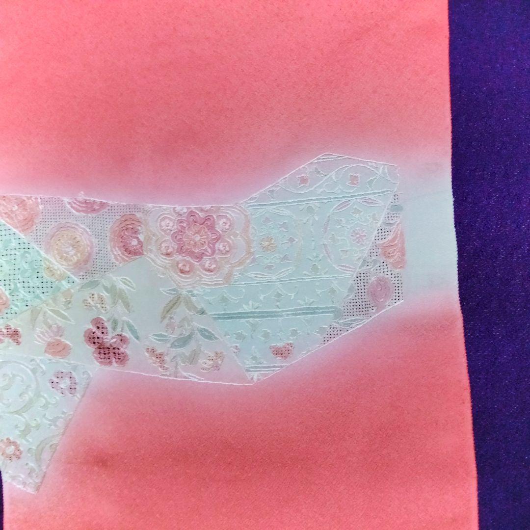 【新品更に値下】パールトーン加工 コート地 夕貴きもの 正絹 絵羽反物 京都