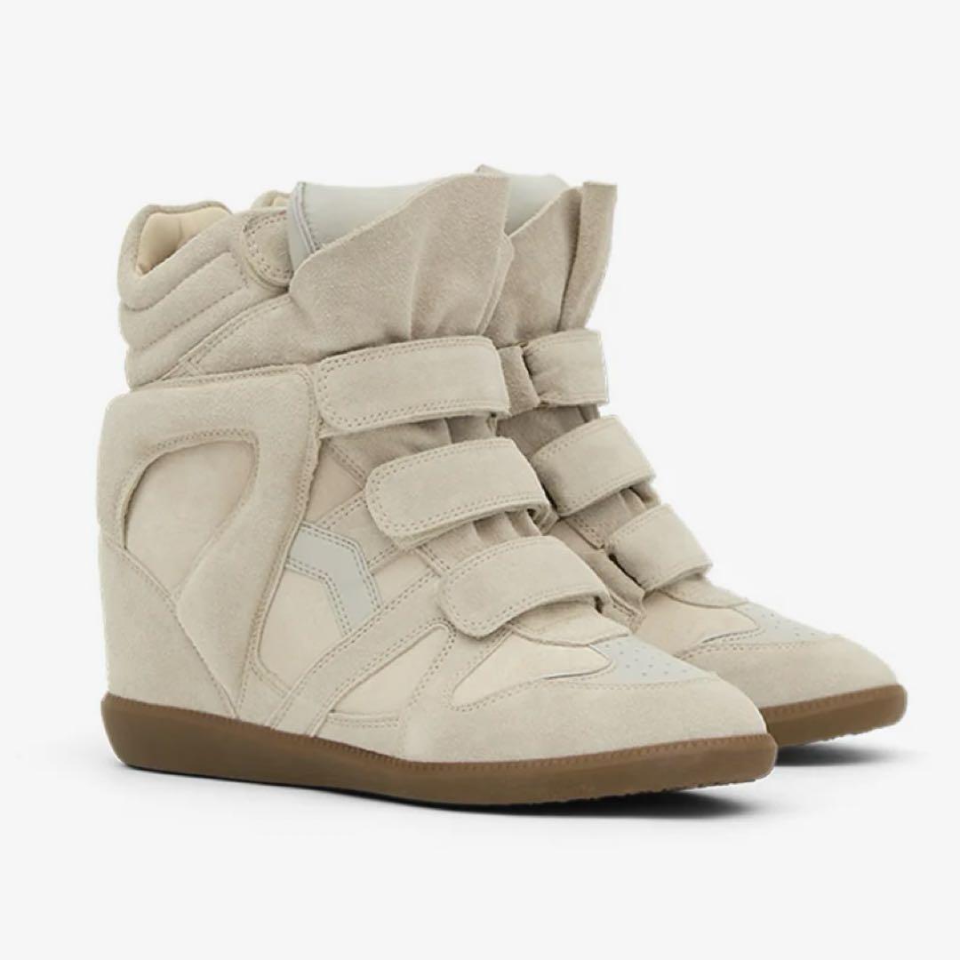 の*ん様 ISABEL MARANT BEKETT ベケット ホワイトスニーカー 新品未使用！Isabel Marant Bekett ベケットスニーカー - メルカリ