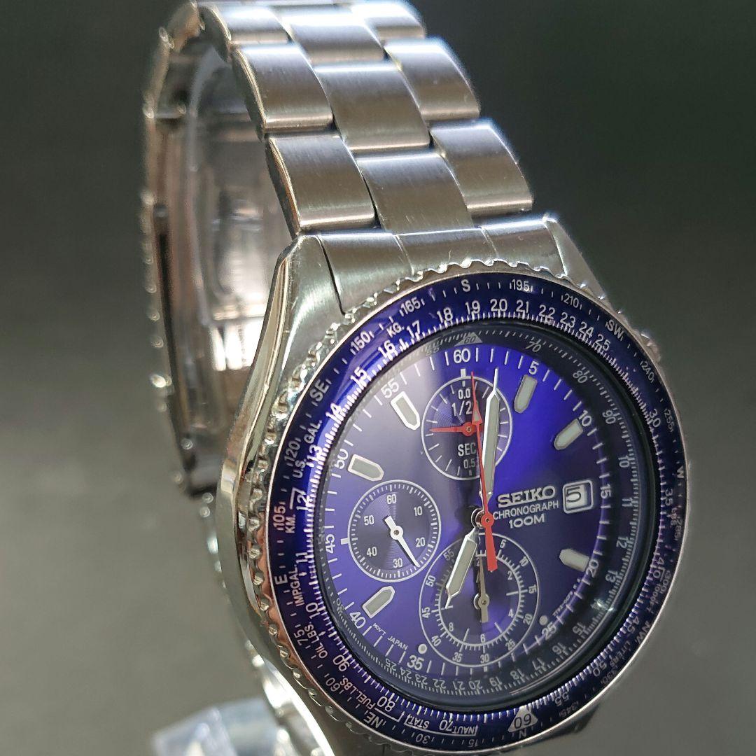 SEIKO 美品 パイロット クロノグラフ 7T92-0CF0腕時計