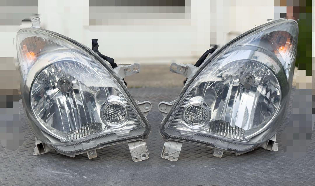 ダイハツ L275S/L285S ミラ ヘッドライト左右 レベ付 クリア塗装