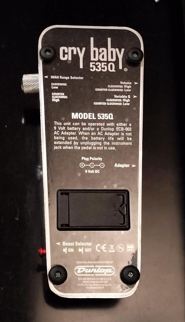 Cry Baby 535QC ワウペダル JimDunlop 535Q Cry Baby ワウ・ペダル ジムダンロップ