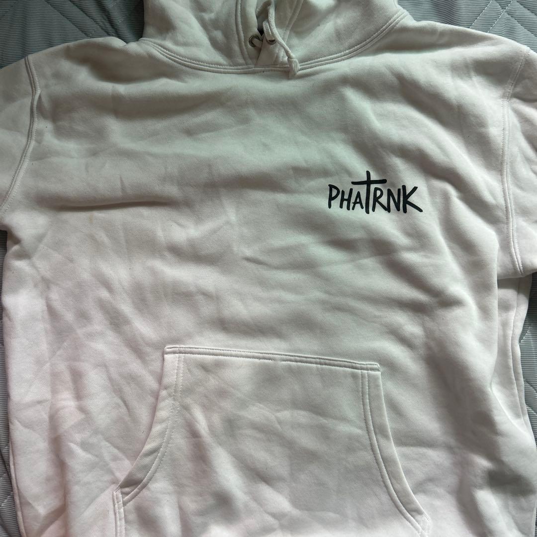 PHATRNK ホワイト パーカー