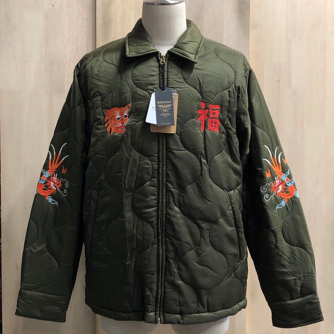 ヒューストン ベトジャン ベトナムジャケット マップ地図刺繍 ヒューストン ベトジャン ベトナムジャケット マップ地図刺繍