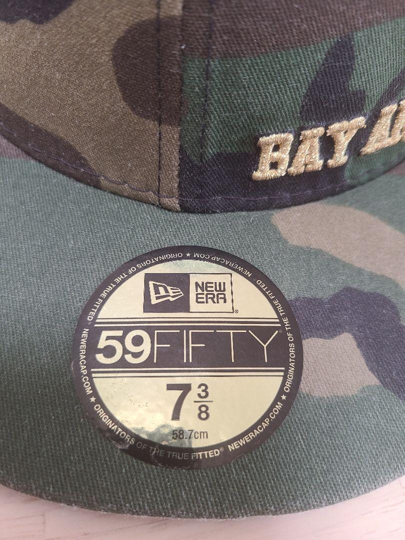 【激レア】045 NEW ERA　59FIFTY 7 3/8迷彩×GOLD刺繍