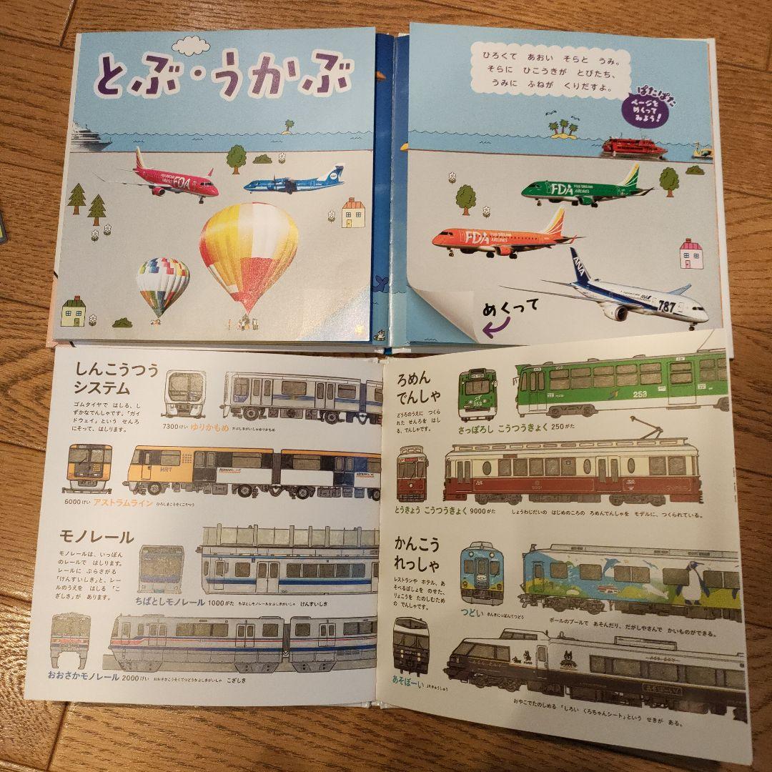 ぱたぱた! のりものずかん & でんしゃのずかん でんしゃのずかん