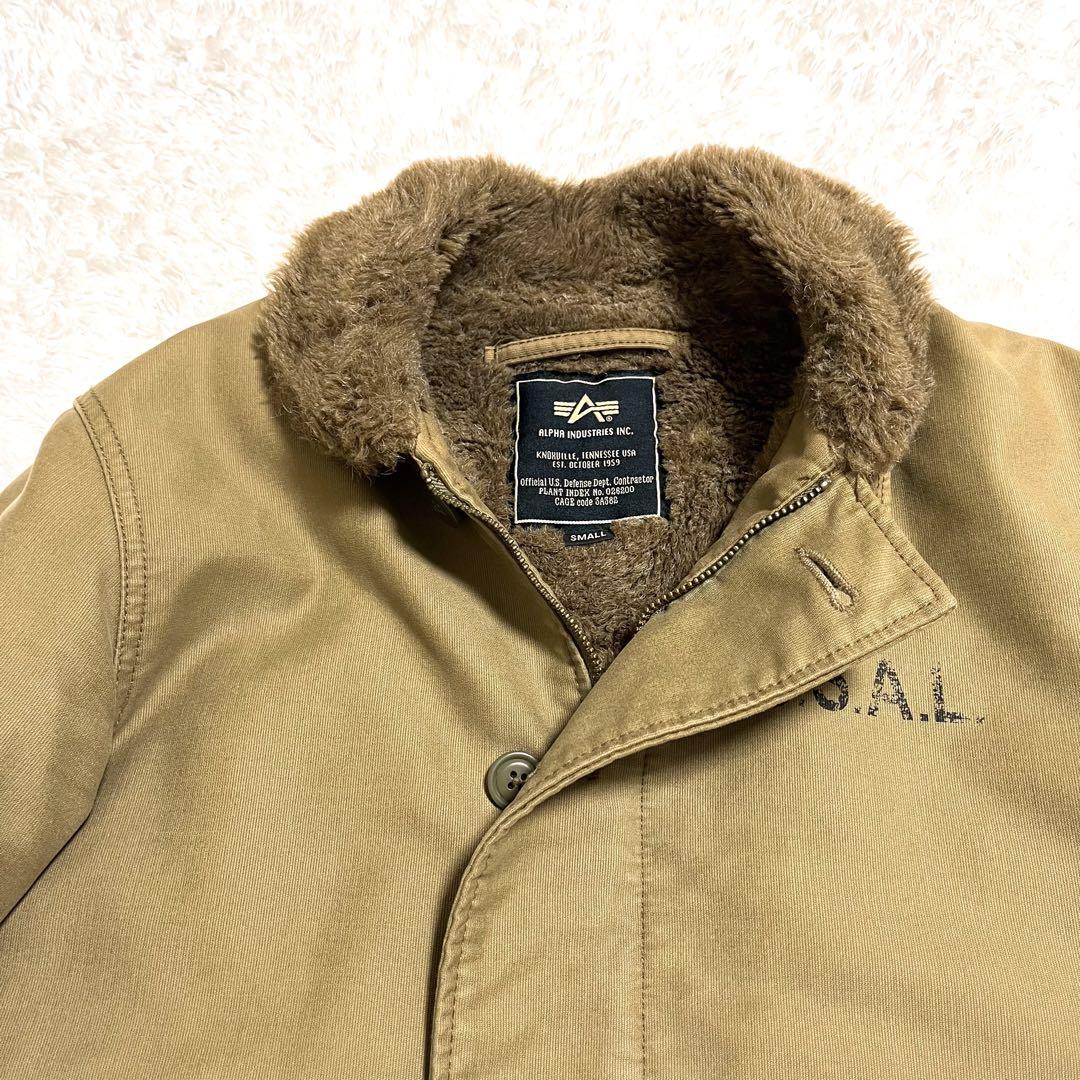 ALPHA INDUSTRIES デッキジャケット N1 ステンシル ✨美品✨ALPHA INDUSTRIES デッキジャケット N1 ステンシル