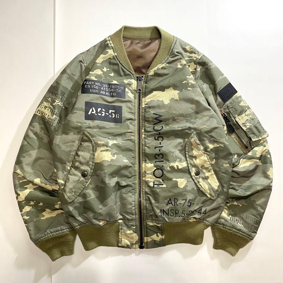 AVIREX アビレックス 40周年 MA-1 フライトジャケット リバーシブルL AVIREX