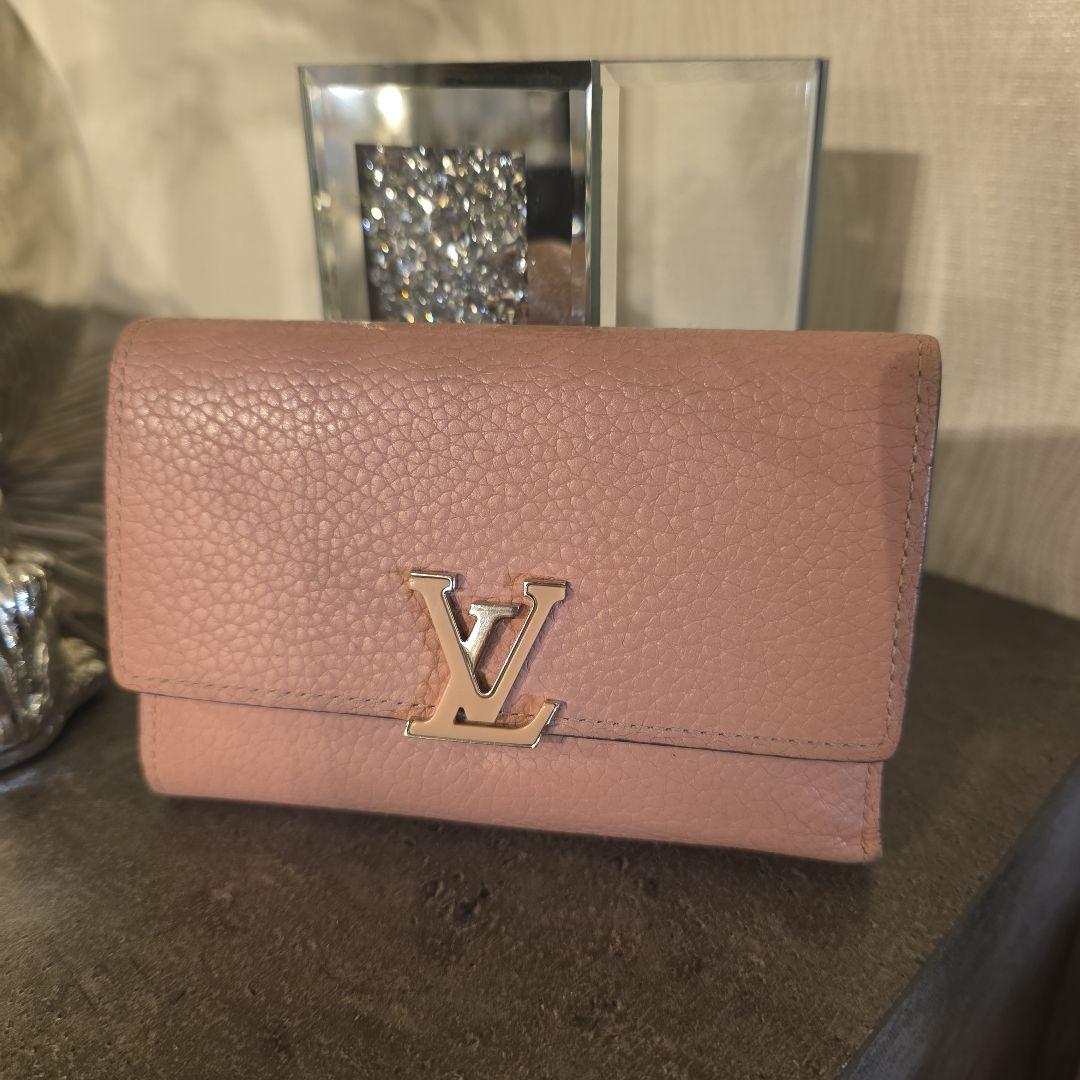 Louis Vuitton ピンク 三つ折り財布