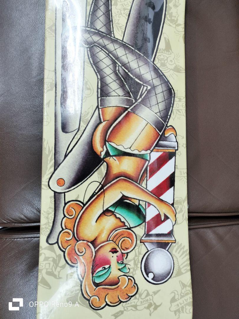 tip top バーバーショップデザイン スケートボードデッキ barber