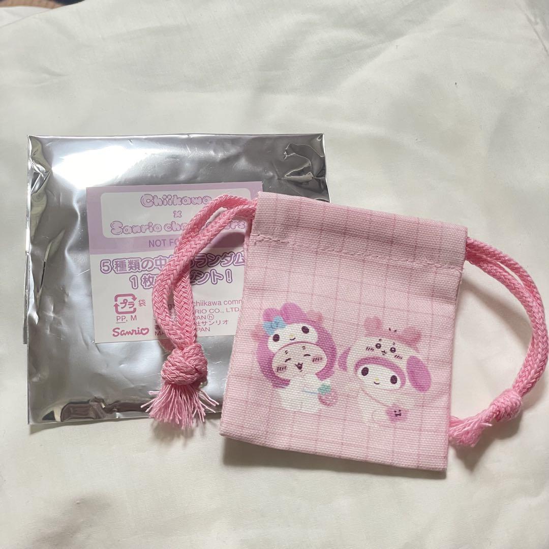 ちいかわ×サンリオノベルティミニ巾着 マイメロ - メルカリ