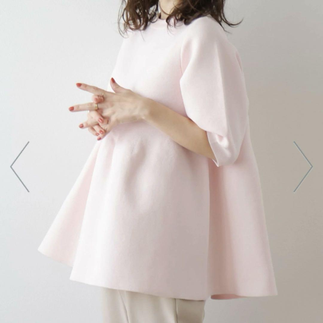 Lajour ペプラムニットプルオーバー ラジュール