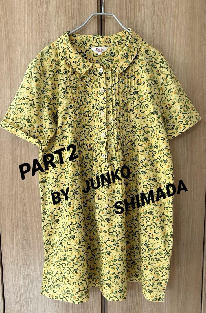 昭和レトロ感満載！元気カラーのフラワーチュニック　ワンピース【ジュンコシマダ】