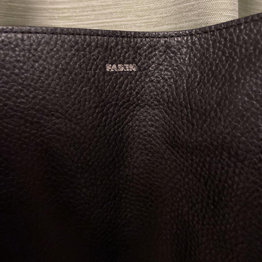 faden レザートートバッグ　黒