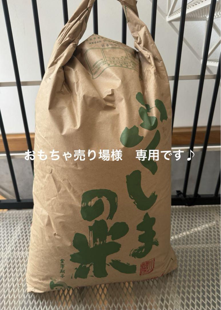 おもちゃ売り場様専用福島産　コシヒカリ30キロ　玄米
