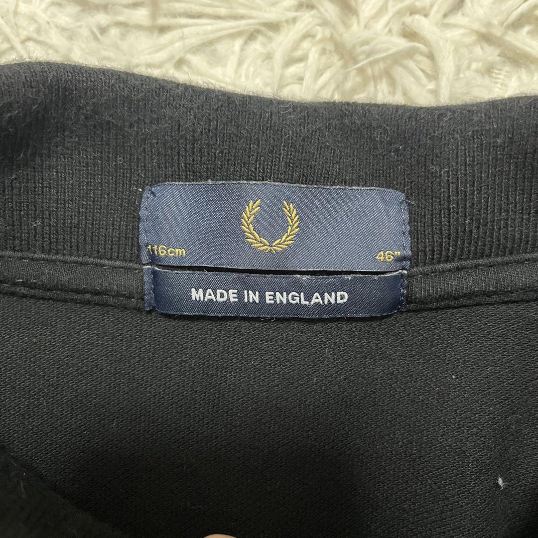 希少サイズ✨フレッドペリー　ポロシャツ　鹿の子　ブラック　46サイズ　3XL