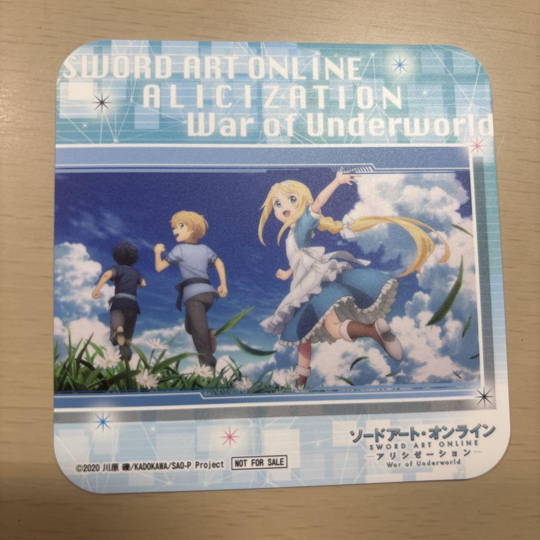 SAO SEGA コラボカフェ コースター ソードアートオンライン