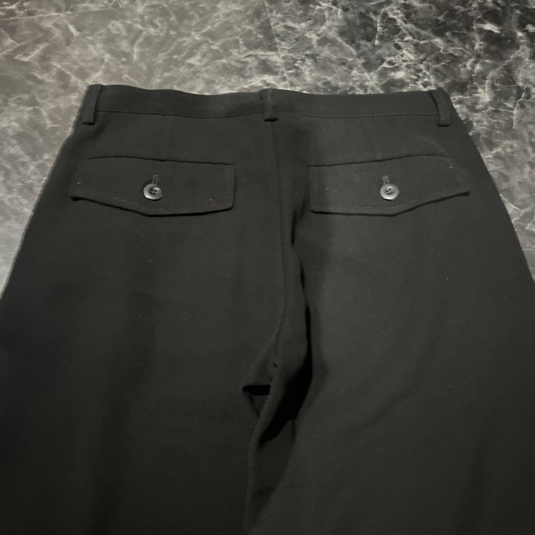 ブラックピースナウ　ブラック ワイドパンツ フロントポケット付き