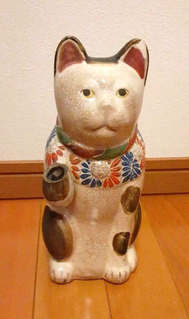 招き猫 陶器製フィギュア アンティーク招き猫 陶器製フィギュア - メルカリ