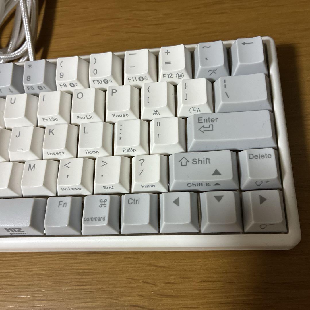 plum NIZ 静電容量無接点方式キーボード 英語配列 ホワイト Atom66