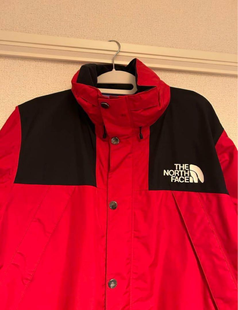 THE NORTH FACE マウンテレインテックス 赤黒