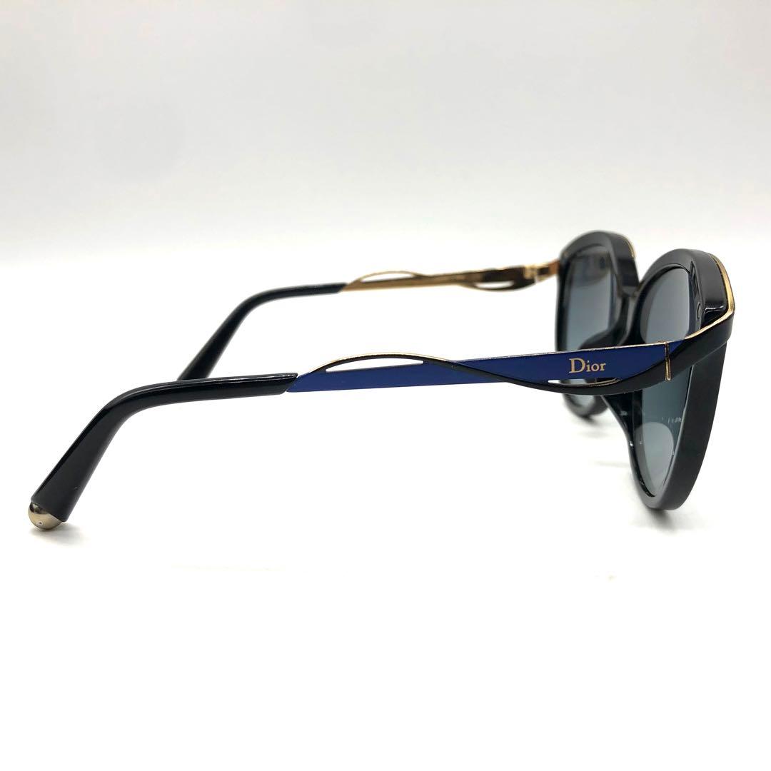 【希少】Dior Metaleyes1F サングラス ウェーブテンプル ブラック