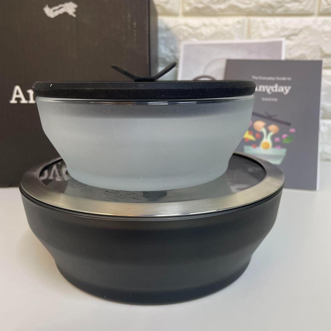 A184 マイヤーエニデイブラック ２ピースセット ＜１８ｃｍ＆１４ｃｍ＞ これ1つで 下ごしらえ！調理！ サーブ！保存！ができる 簡単に