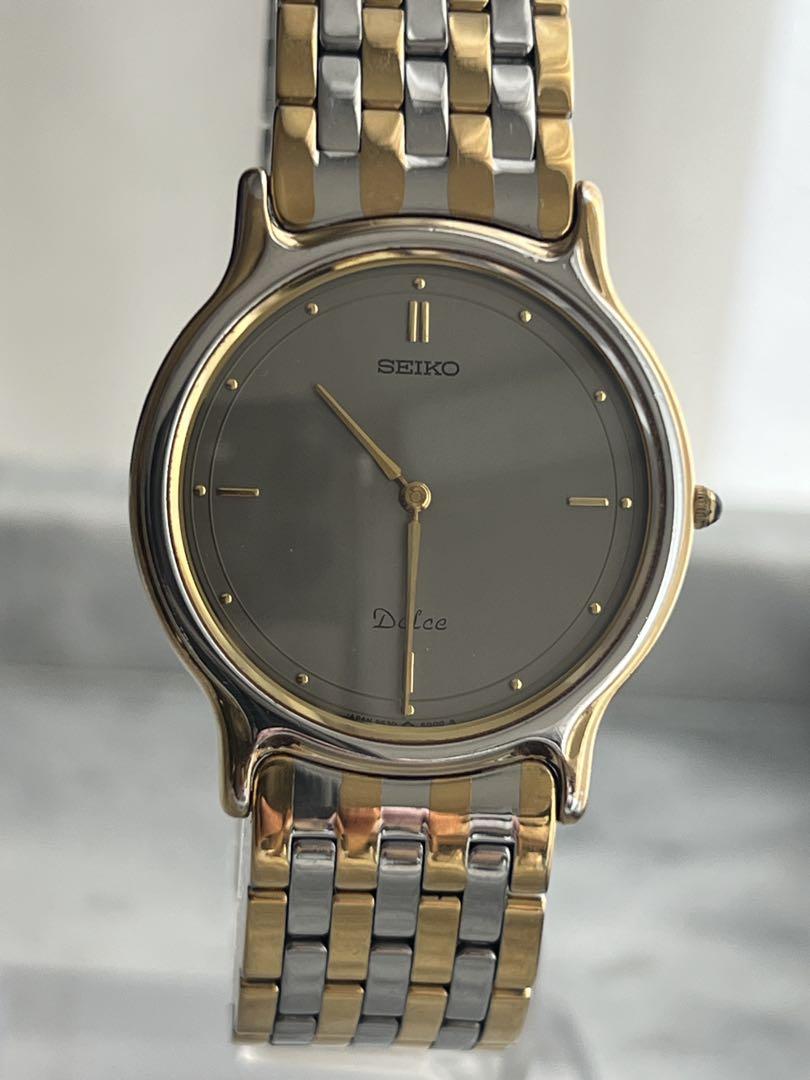 【在庫限り】 電池交換済み】レア SEIKO セイコー ドルチェ DOLCE コンビ メンズ 時計