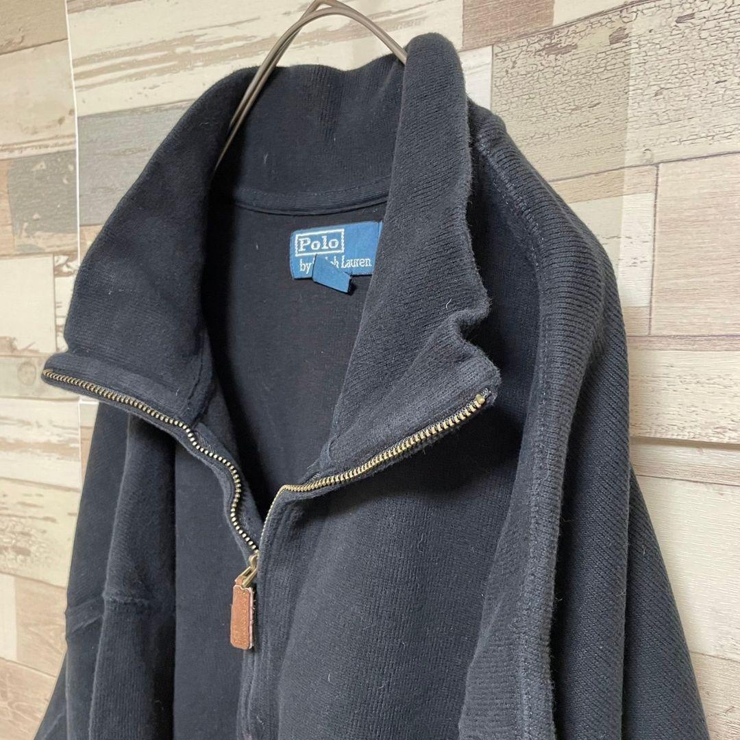 YO9　POLO Ralph Lauren　ハーフジップスウェット【2XLT】黒 io.eteclab.net
