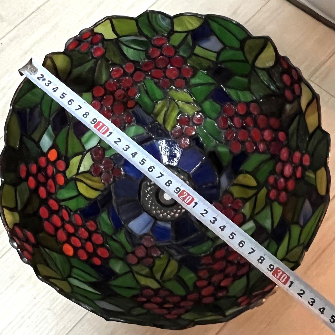 ステンドグラスランプ　葡萄