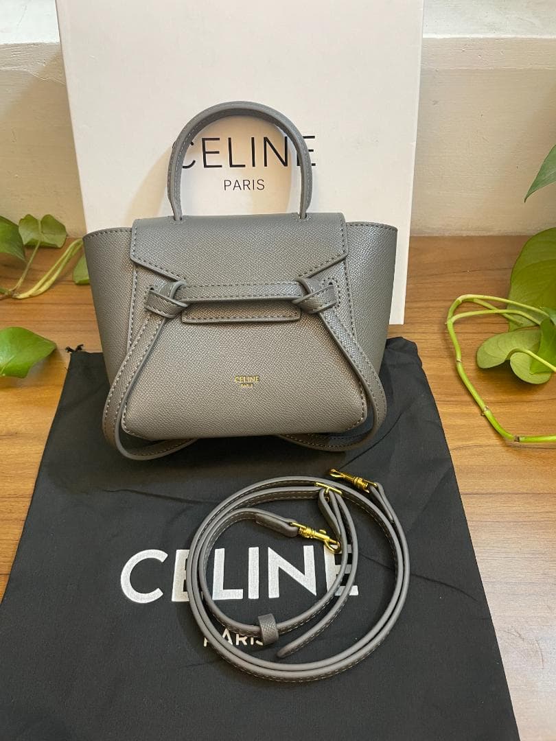 CELINE グレー ハンドバッグ