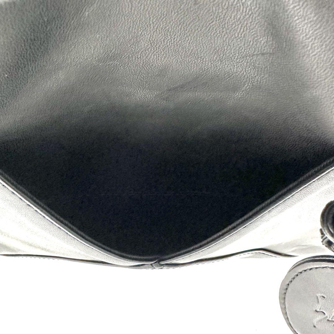 美品】シビラ ハンドバッグ スクエア型 ミニ チャーム ロゴ