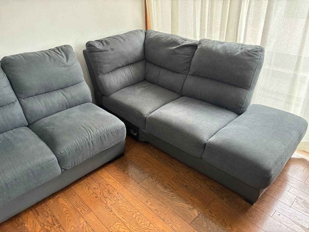 ニトリ 布張りカウチソファー