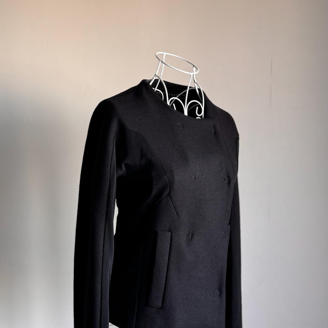 NEIL BARRETT ニールバレット ノーカラー ジャケット 38 ブラック NEIL BARRETT ニールバレット ノーカラー ジャケット 38 ブラック