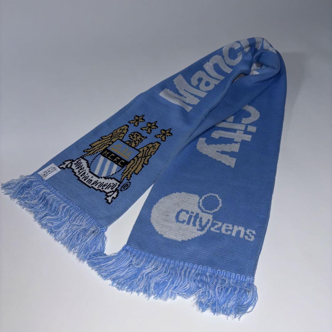 新品 Manchester City 旧ロゴ サッカーマフラー　マンチェスター