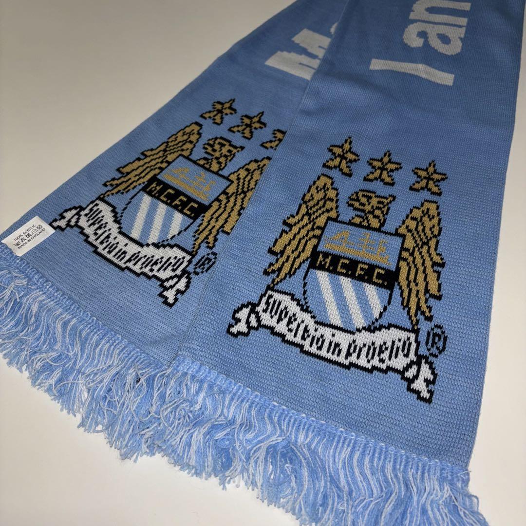 新品 Manchester City 旧ロゴ サッカーマフラー　マンチェスター