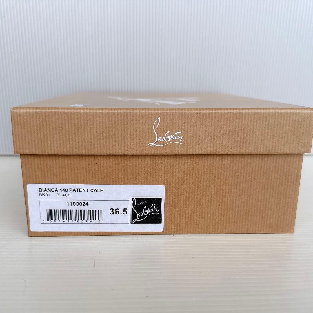 ルブタン ハイヒール エナメル 黒 22.5cm 人気 厚底 ルブタン ハイヒール エナメル 黒 22.5cm 人気 厚底