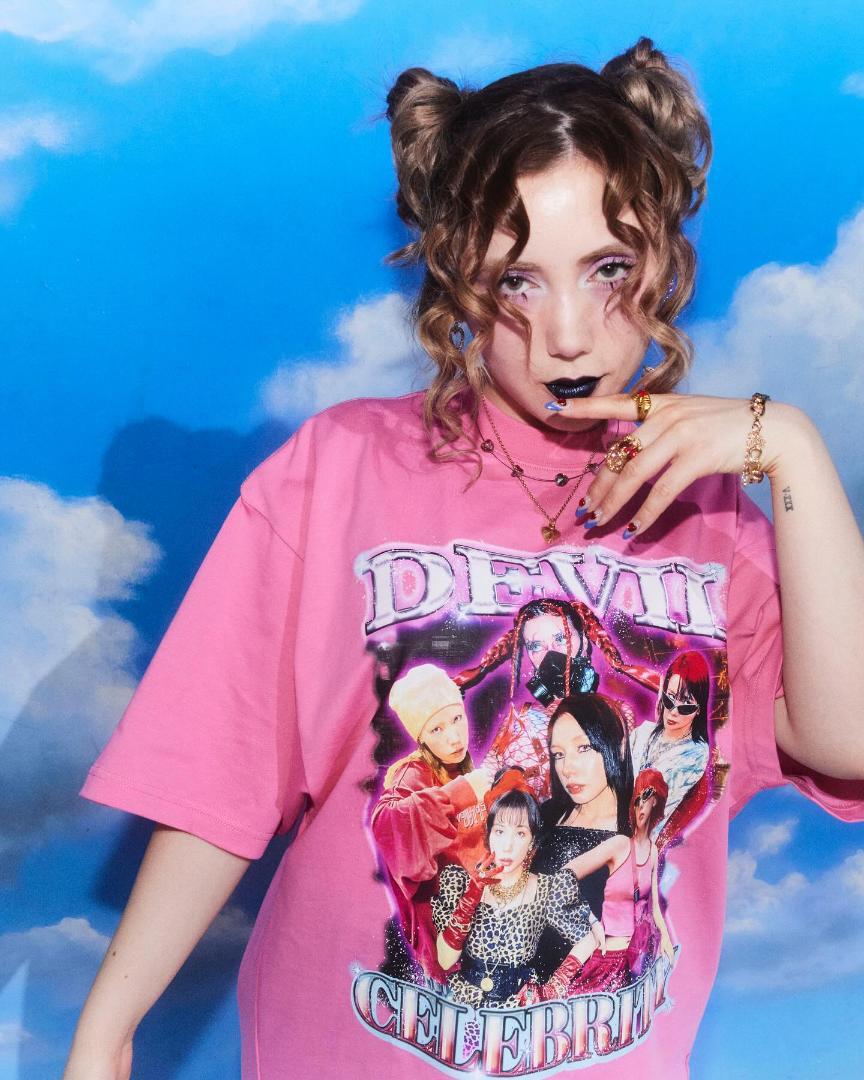 Re. 仲里依紗 3rdアニバーサリーツアーTシャツ アールイードット ピンク