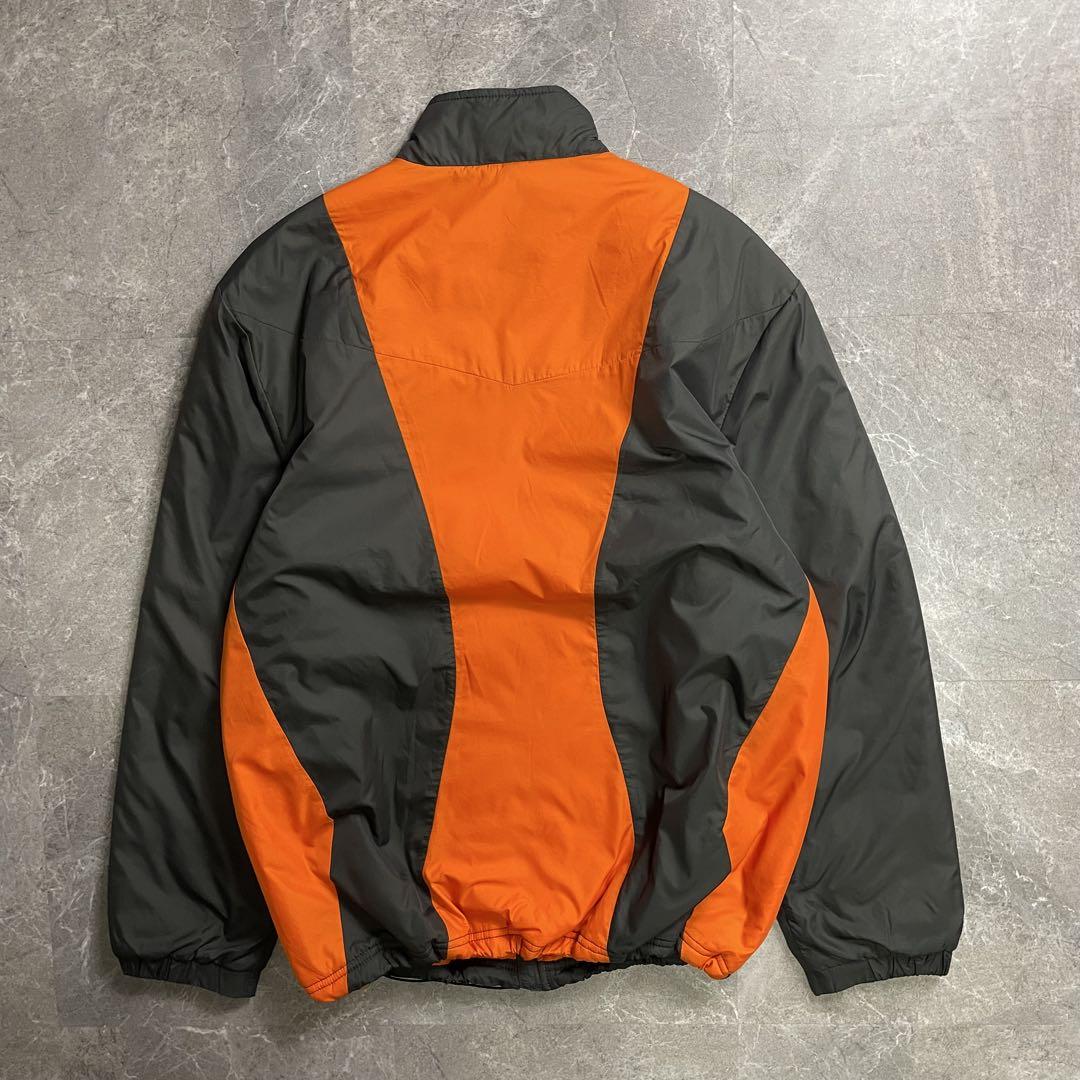 ジャケット・アウター NIKE nylon puffer jacket 00s gray orange