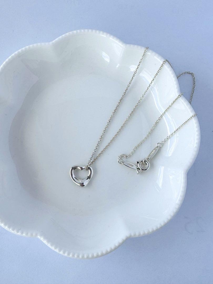 値下げ❗️Tiffany ハート型ネックレス(シルバー)(クリーニング済み)